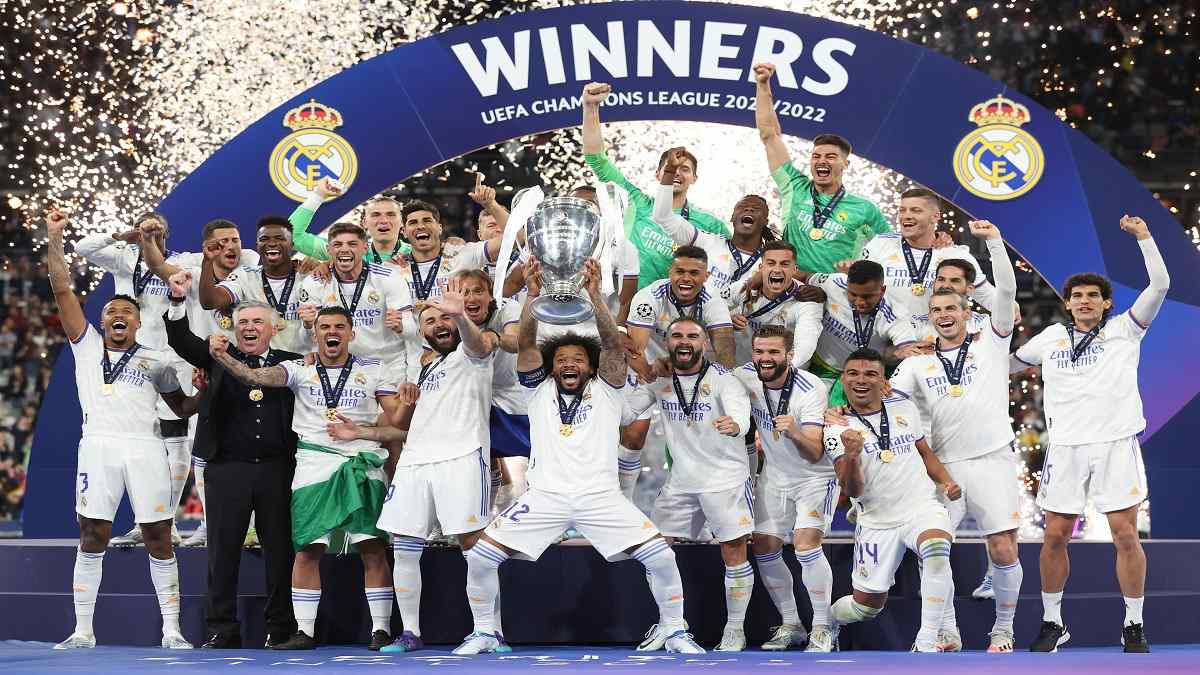 Ligue Des Champions 2022 Real Madrid remporte la Ligue des champions de l'UEFA 2022 pour la 14e fois